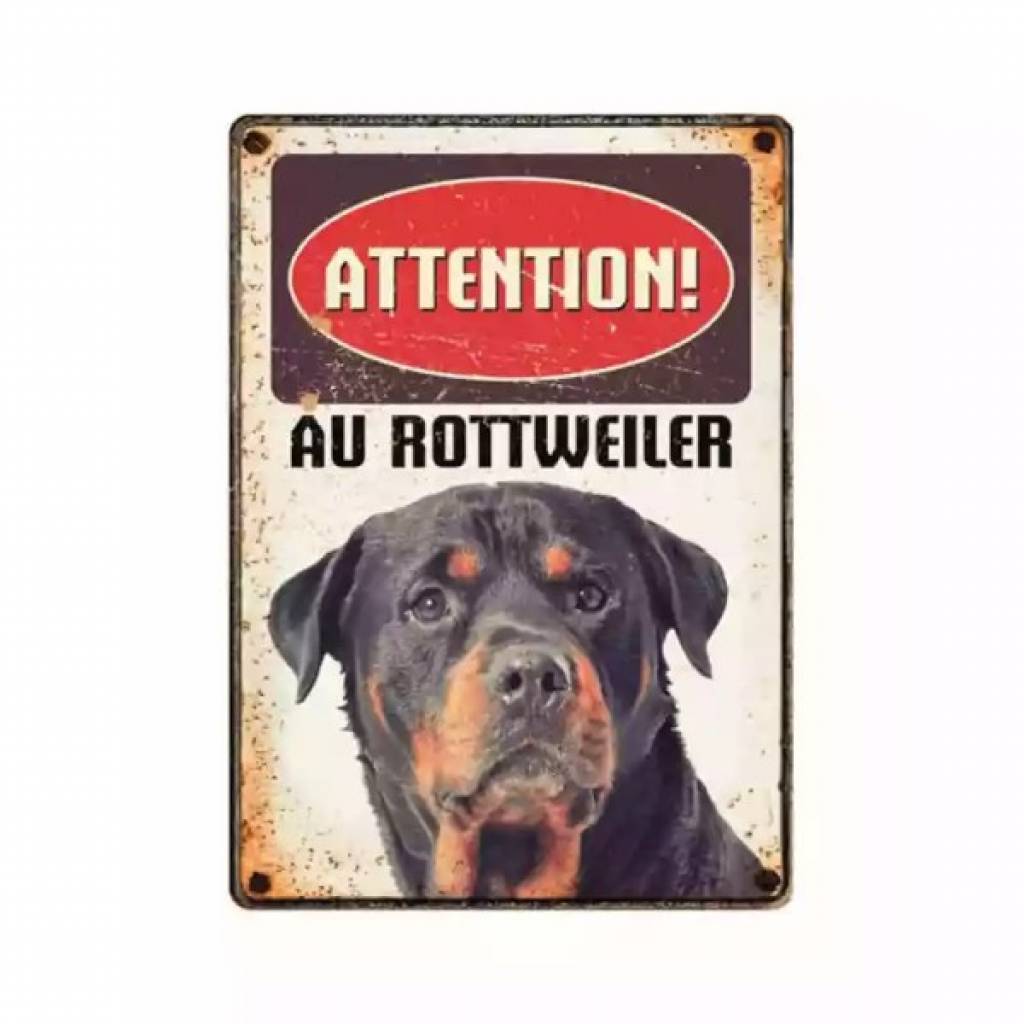 Metallschild "Rottweiler"